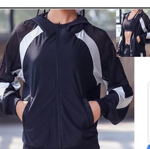 Track Jacket With Mesh Sleeves